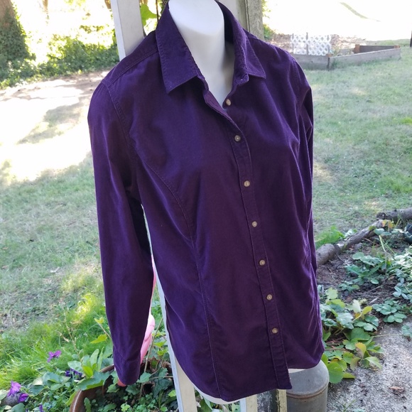 EUC Eddie Bauer corduroy shirt L - Picture 2 of 6